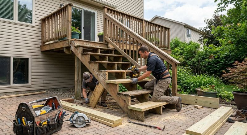 Wood Stairs Repair Service