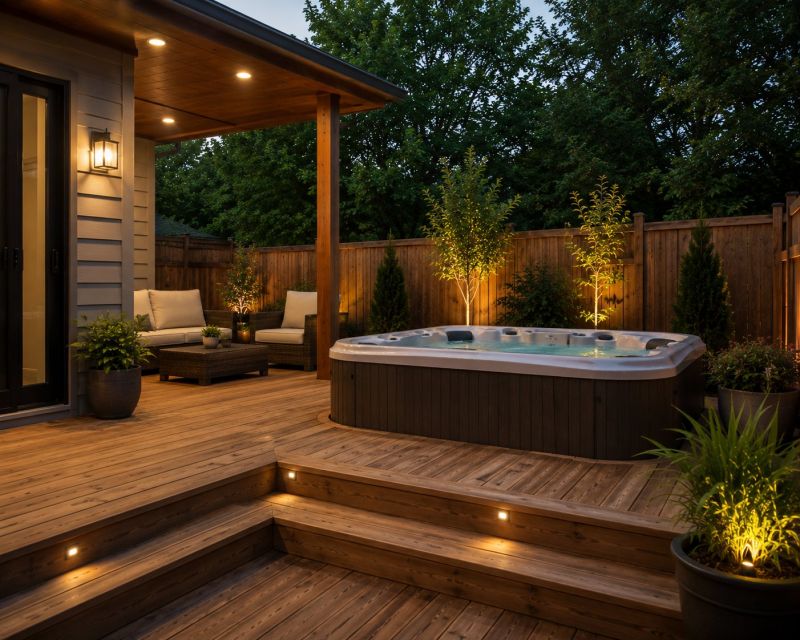 Hot Tub Deck Construction in Redmond, WA