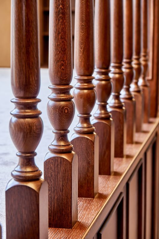 Wooden Banister Installation in Olathe, KS